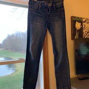 American Eagle Dark Wash Skinny Jeans Size 8